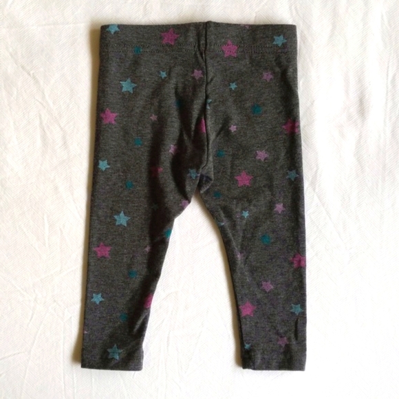 george charcoal gray with colorful stars leggings 12 months baby girl - Picture 5 of 5